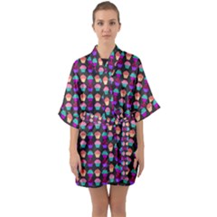 Pattern 207 Half Sleeve Satin Kimono 