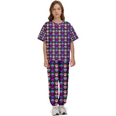 Pattern 207 Kids  Tee And Pants Sports Set