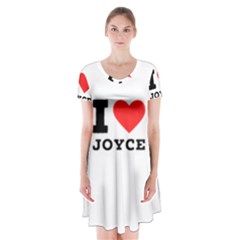 I Love Joyce Short Sleeve V-neck Flare Dress by ilovewhateva