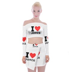 I Love Joyce Off Shoulder Top With Mini Skirt Set by ilovewhateva