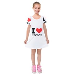 I Love Joyce Kids  Short Sleeve Velvet Dress by ilovewhateva