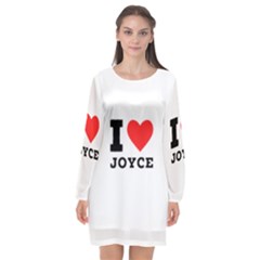 I Love Joyce Long Sleeve Chiffon Shift Dress  by ilovewhateva