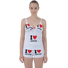 I Love Joyce Tie Front Two Piece Tankini by ilovewhateva