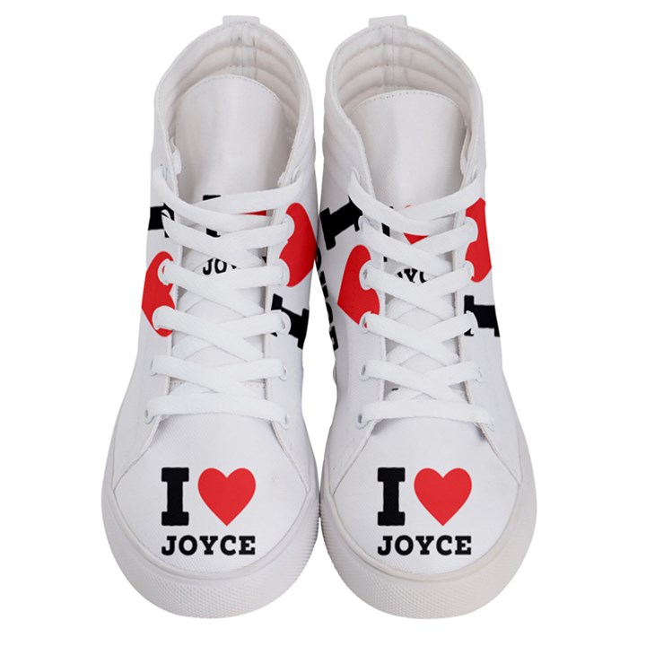 I love joyce Women s Hi-Top Skate Sneakers