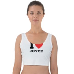 I Love Joyce Velvet Crop Top by ilovewhateva