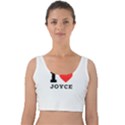 I love joyce Velvet Crop Top View1