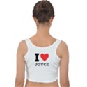 I love joyce Velvet Crop Top View2