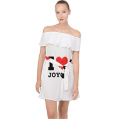 I Love Joyce Off Shoulder Chiffon Dress by ilovewhateva