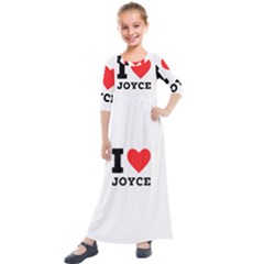 I Love Joyce Kids  Quarter Sleeve Maxi Dress by ilovewhateva