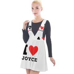 I Love Joyce Plunge Pinafore Velour Dress by ilovewhateva