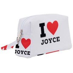 I Love Joyce Wristlet Pouch Bag (large) by ilovewhateva