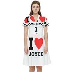 I Love Joyce Short Sleeve Waist Detail Dress by ilovewhateva