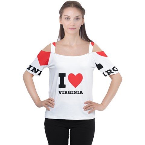 I Love Virginia Cutout Shoulder Tee by ilovewhateva