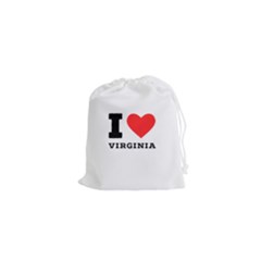 I Love Virginia Drawstring Pouch (xs) by ilovewhateva