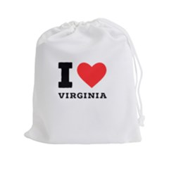 I Love Virginia Drawstring Pouch (2xl) by ilovewhateva