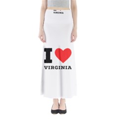 I Love Virginia Full Length Maxi Skirt by ilovewhateva