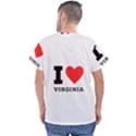 I love virginia Men s V-Neck Scrub Top View2