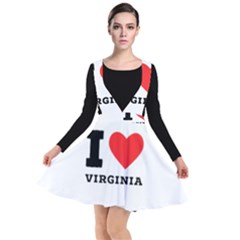 I Love Virginia Plunge Pinafore Dress by ilovewhateva