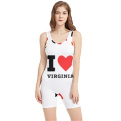 I Love Virginia Women s Wrestling Singlet by ilovewhateva