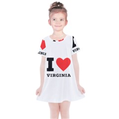 I Love Virginia Kids  Simple Cotton Dress by ilovewhateva