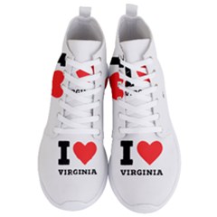 I Love Virginia Men s Lightweight High Top Sneakers by ilovewhateva