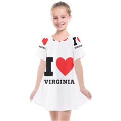 I Love Virginia Kids  Smock Dress by ilovewhateva