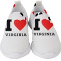 I love virginia Kids  Slip On Sneakers View1