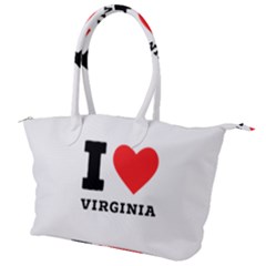 I Love Virginia Canvas Shoulder Bag by ilovewhateva