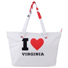 I Love Virginia Full Print Shoulder Bag by ilovewhateva