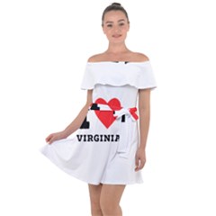 I Love Virginia Off Shoulder Velour Dress by ilovewhateva