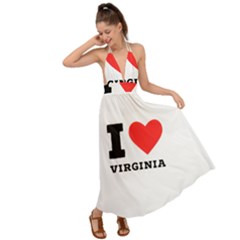 I Love Virginia Backless Maxi Beach Dress by ilovewhateva