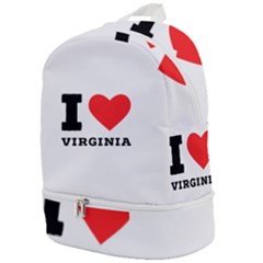 I Love Virginia Zip Bottom Backpack by ilovewhateva