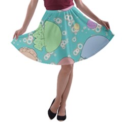 Jellyfish Animal Translucent A-line Skater Skirt