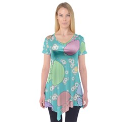 Jellyfish Animal Translucent Short Sleeve Tunic  by Semog4