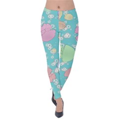 Jellyfish Animal Translucent Velvet Leggings