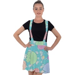 Jellyfish Animal Translucent Velvet Suspender Skater Skirt by Semog4