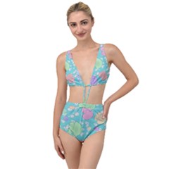 Jellyfish Animal Translucent Tied Up Two Piece Swimsuit