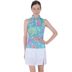 Jellyfish Animal Translucent Women s Sleeveless Polo Tee by Semog4