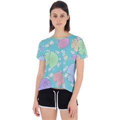 Jellyfish Animal Translucent Open Back Sport Tee