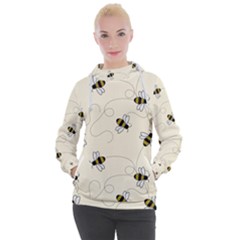 Insects Bees Digital Paper Women s Hooded Pullover