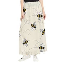 Insects Bees Digital Paper Maxi Chiffon Skirt