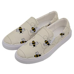 Insects Bees Digital Paper Men s Canvas Slip Ons