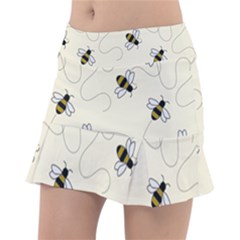 Insects Bees Digital Paper Classic Tennis Skirt