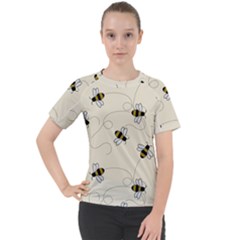 Insects Bees Digital Paper Women s Sport Raglan Tee