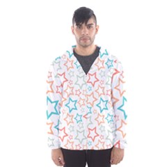 Background Pattern Texture Design Men s Hooded Windbreaker