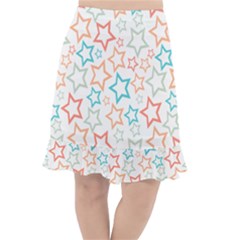 Background Pattern Texture Design Fishtail Chiffon Skirt