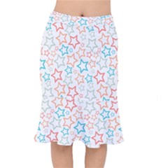 Background Pattern Texture Design Short Mermaid Skirt