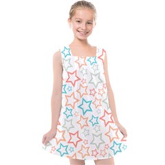 Background Pattern Texture Design Kids  Cross Back Dress