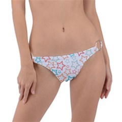 Background Pattern Texture Design Ring Detail Bikini Bottoms