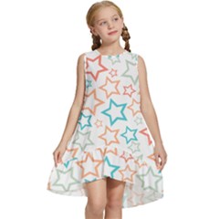 Background Pattern Texture Design Kids  Frill Swing Dress